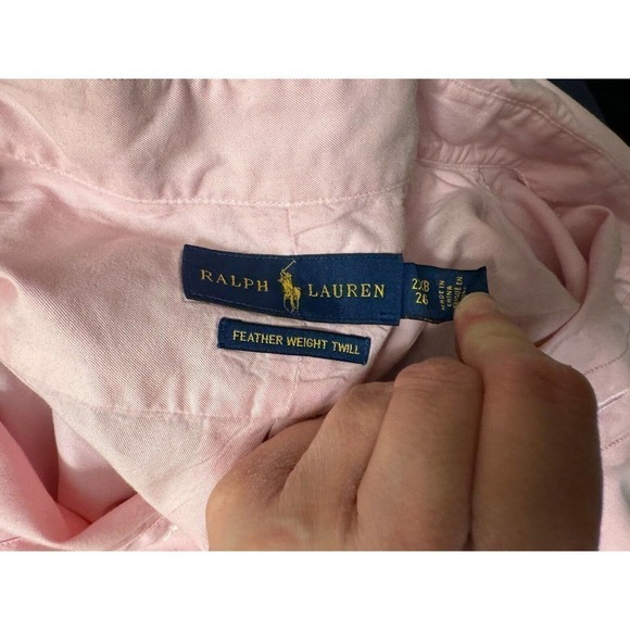 Ralph Lauren Button Down Shirt RL Untucked Fit Mens  Feather Weight Twill sz:2XB - Picture 4 of 5